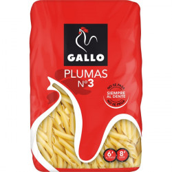 Pasta Gallo 450g Plumas N3