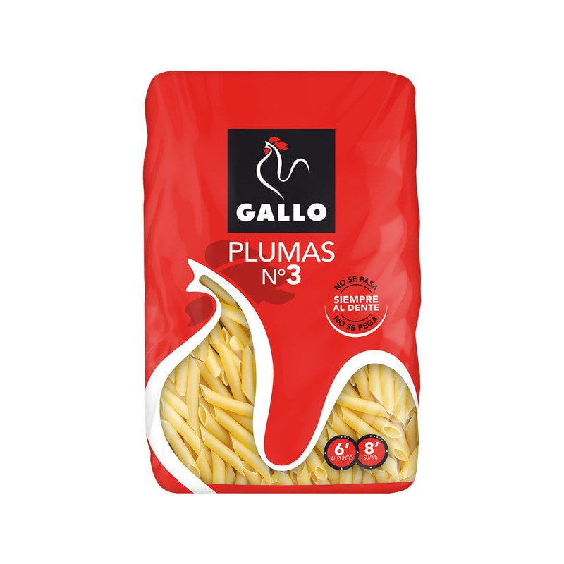 Pasta Gallo 450g Plumas N3